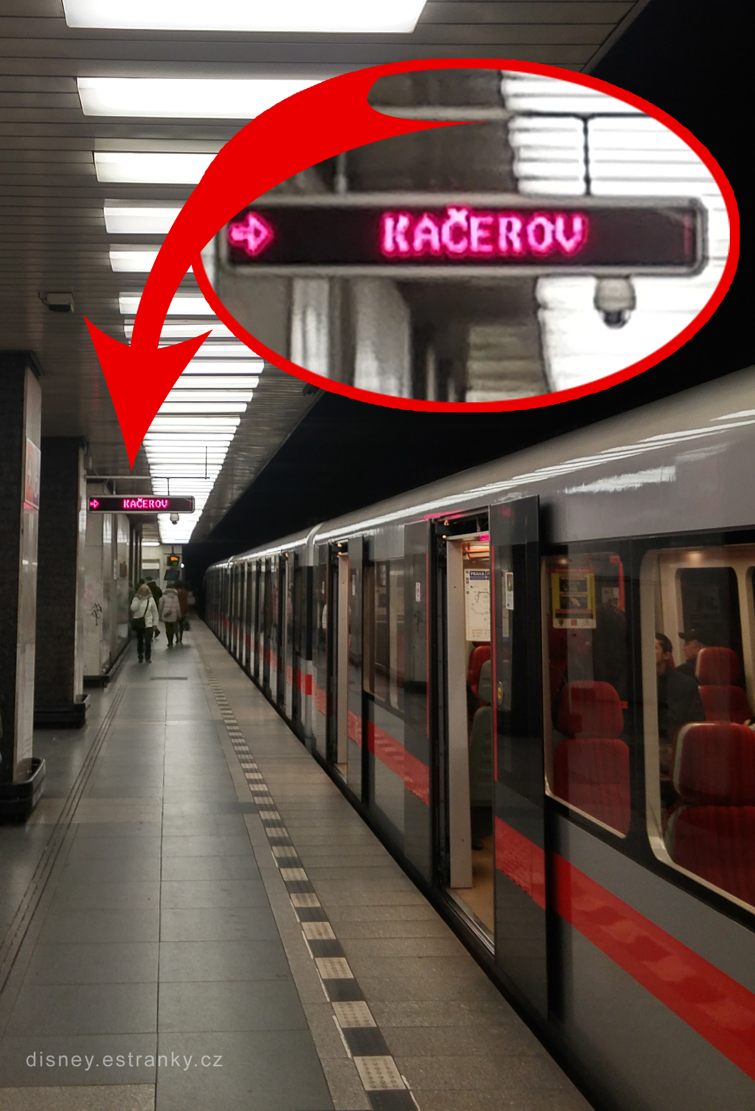 Pražské Metro Směr Kačerov